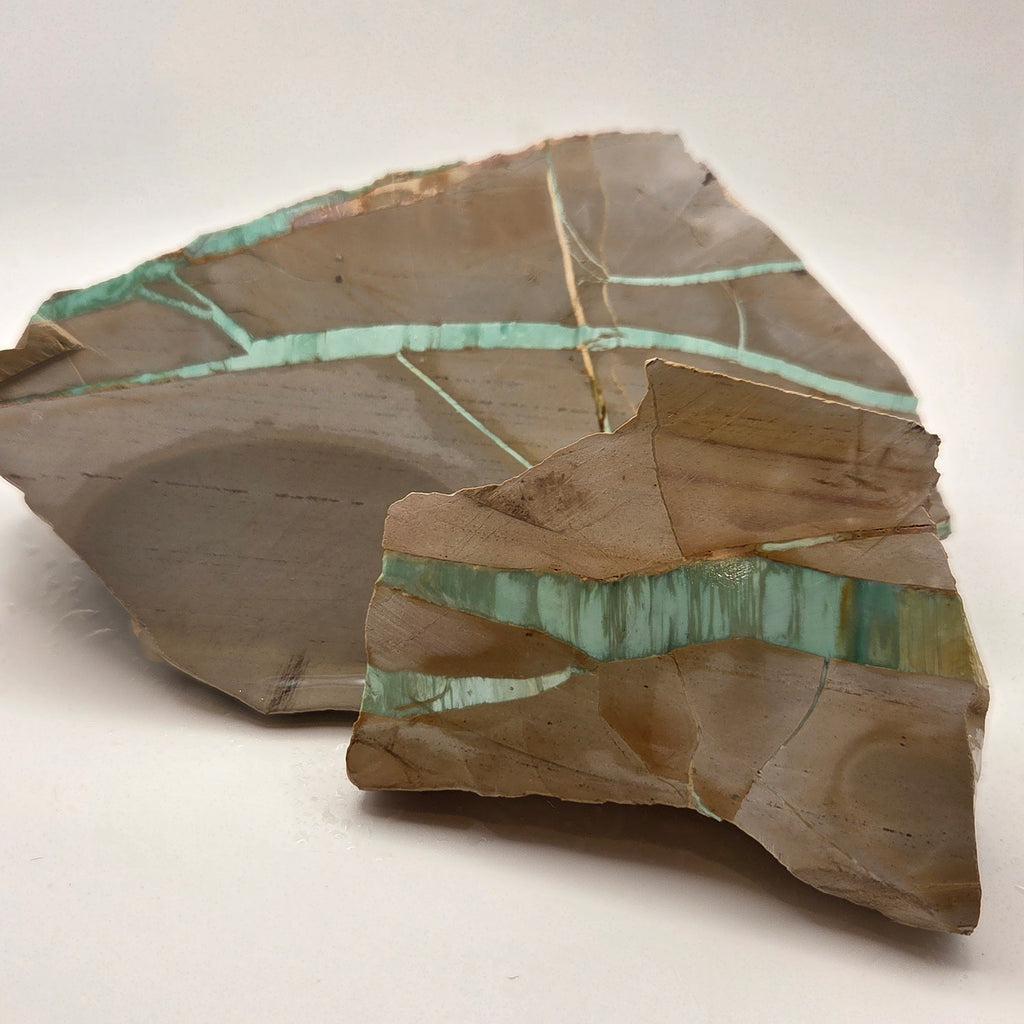 Australian Ribbon Variscite Lapidary Rough (Sold by the pound)
