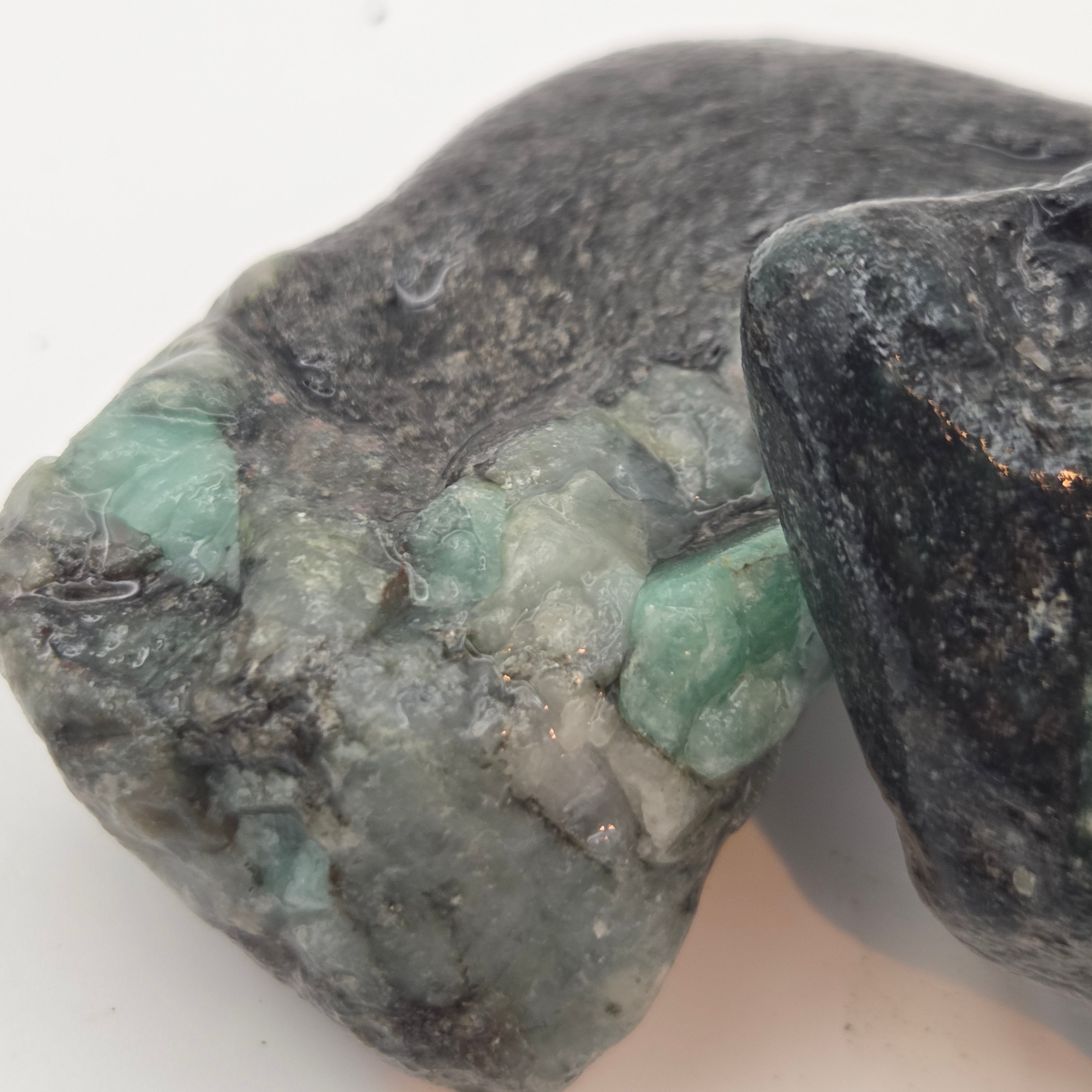 Emerald in situ Lapidary Rough (Sold by the Pound)
