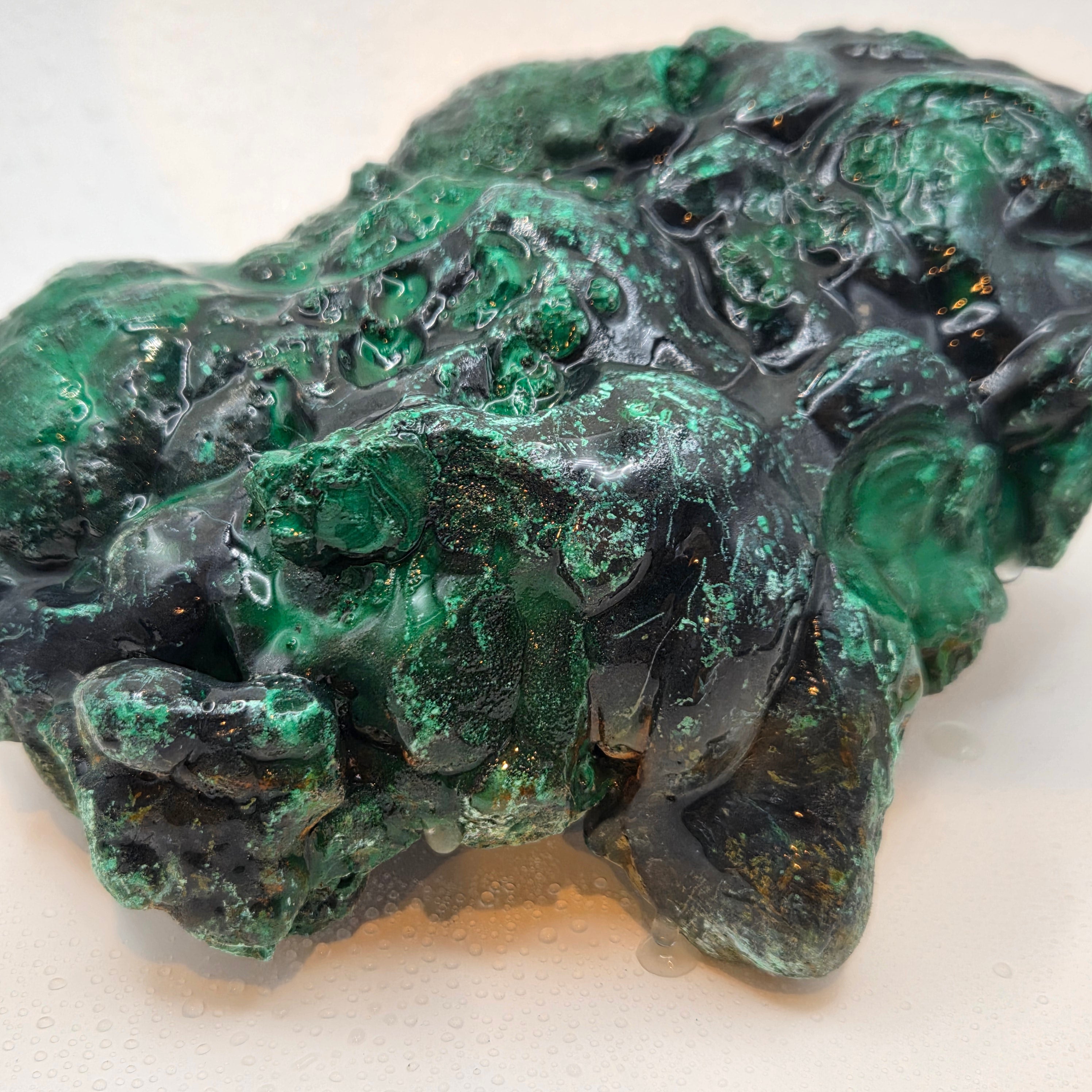 Congolese Malachite Lapidary Rough {Sold by the Pound)
