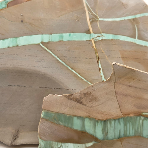 Australian Ribbon Variscite Lapidary Rough (Sold by the pound)