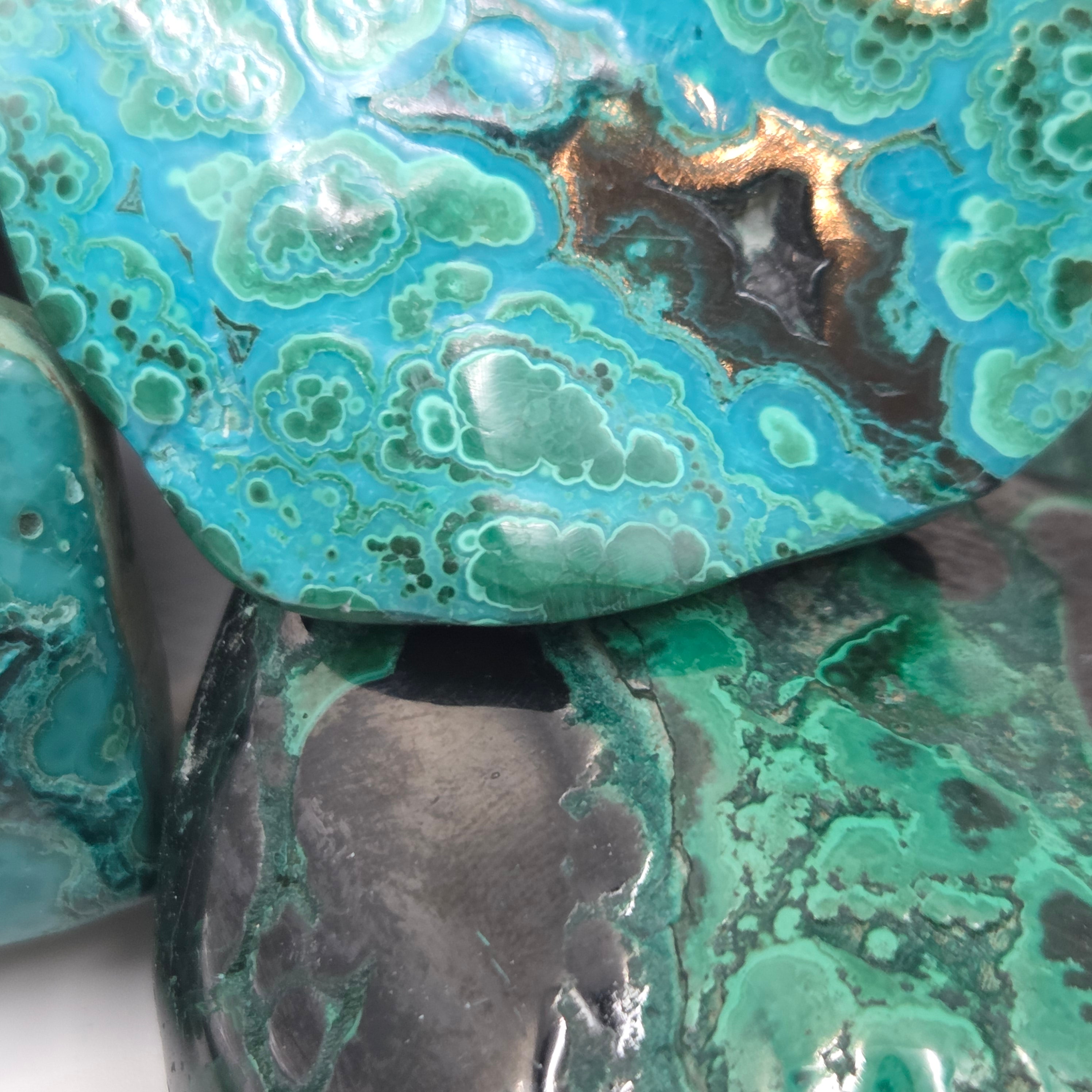 Congolese Malachite Polished Pieces (Sold by the Pound)